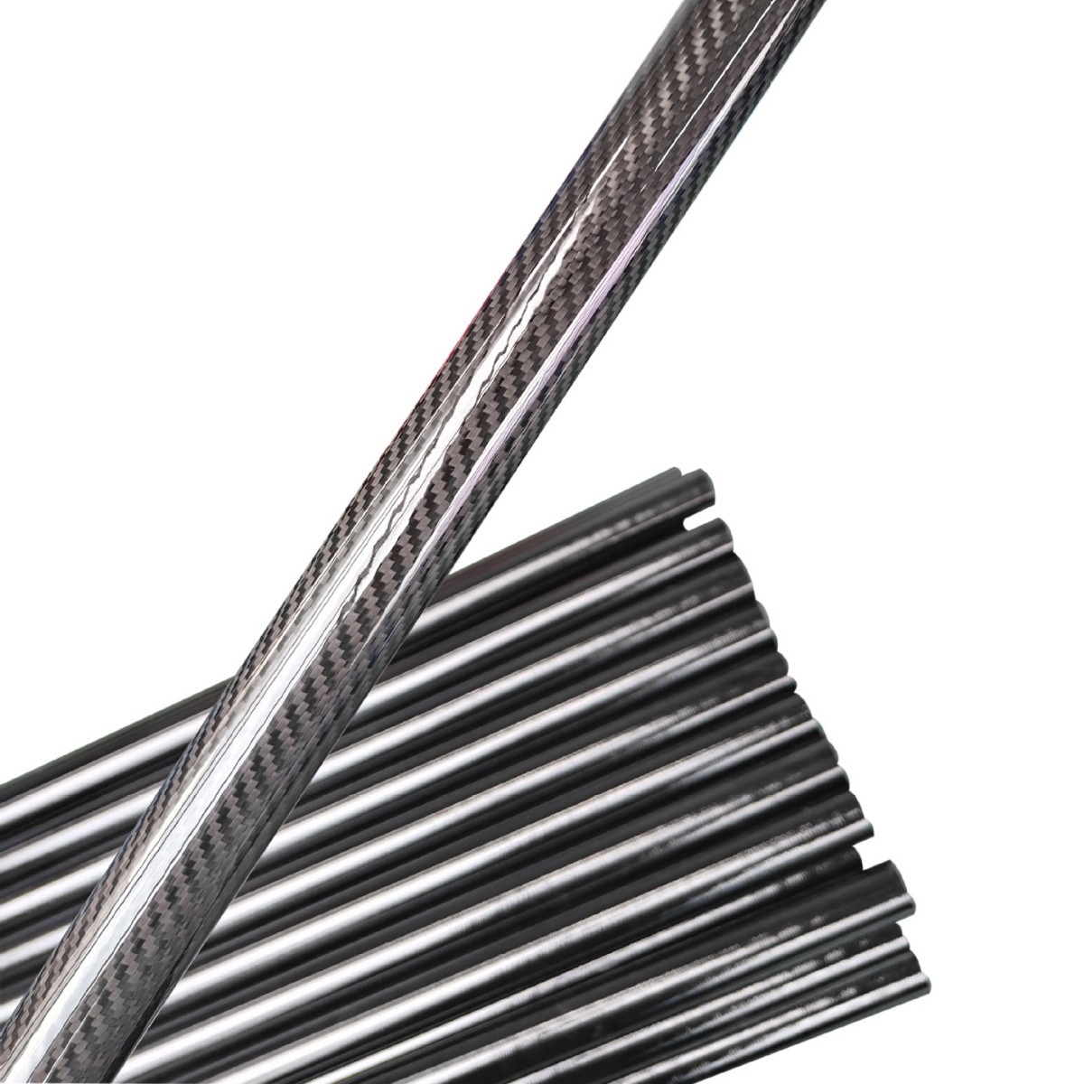 3K Twill Carbon Tube Plain Weave Glossy Matte High Strength Large Diameter Custom Wall Thickness