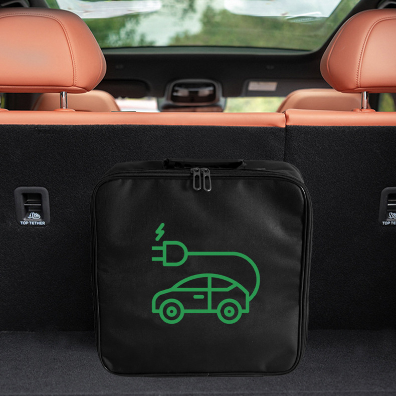 New Energy Vehicle Charging Gun Charging Line Storage Bag Car Oxford Cloth Storage Electric Vehicle Charger Storage Bag