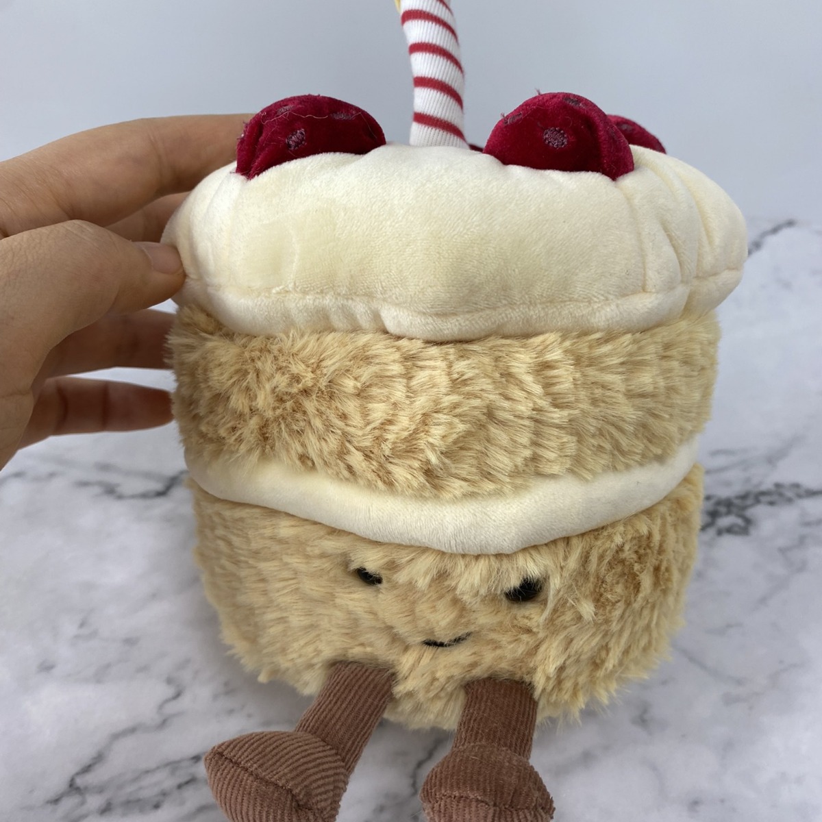 Cute Strawberry Cake Simulation Birthday Cake Plush Toy Girls Gift