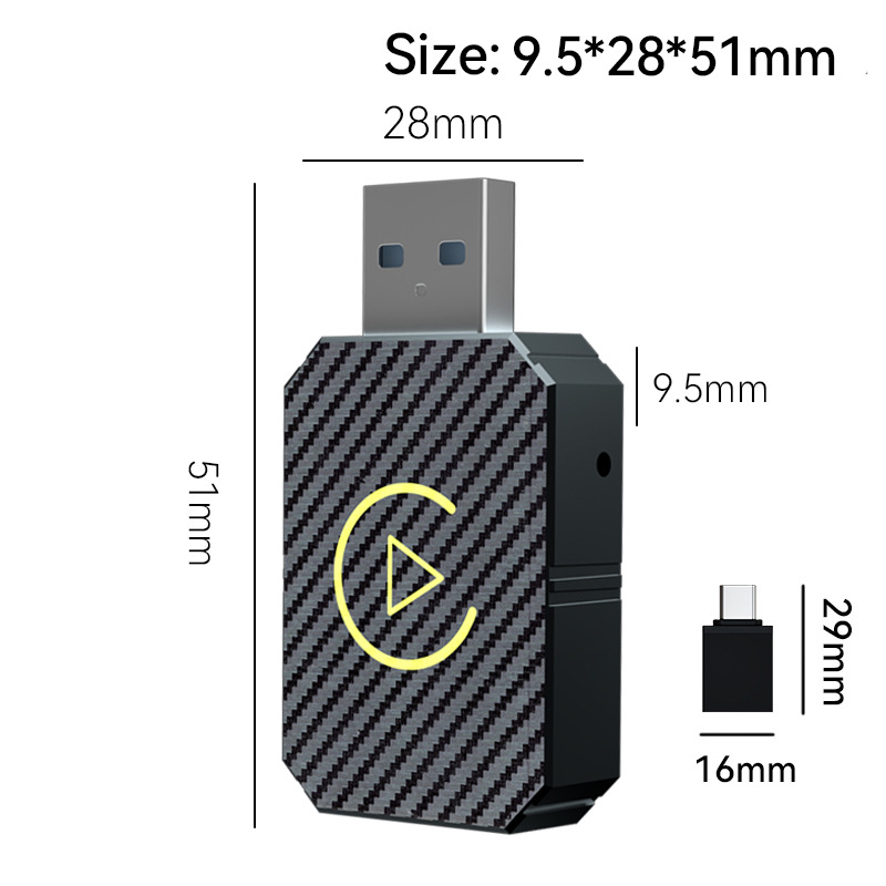 Wired to wireless carplay box upgrade Android smart car interconnection module car carplay box