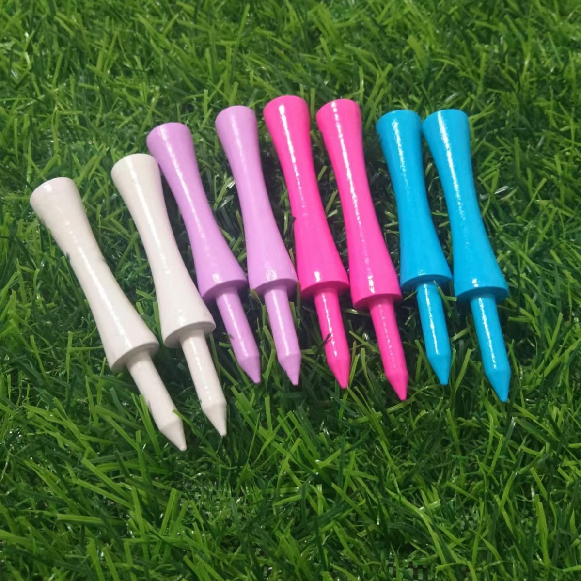 Customized Golf Limit Ball Tee Wooden Golf Limit Spikes Double Layer Golf Wood Tee Source Manufacturer