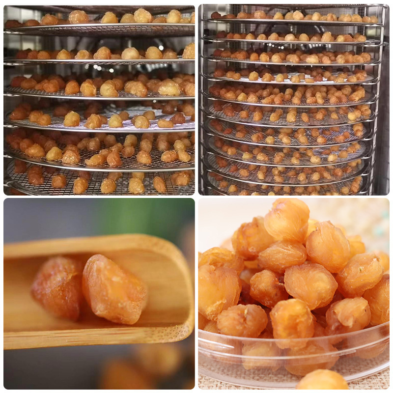 Bulk Longan Meat Jerky 2025 New Arrival Guangdong Gaozhou A-Grade Naturally Sun-Dried Seedless Whole Box Longan Meat