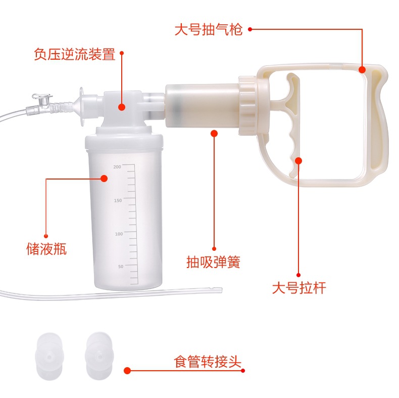 Weiyang Household Manual Sputum Suction Device for Elderly Patients, Anti-Back Sputum Suction Tube, Manufacturer Produces Handheld Sputum Suction Device