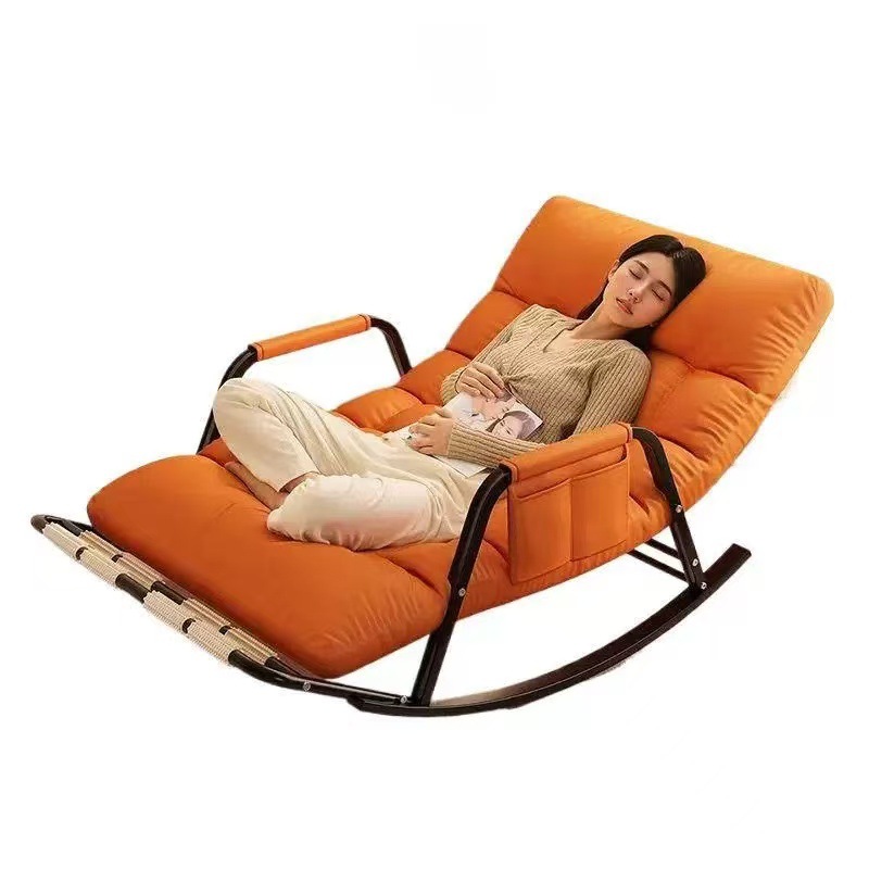 Double Rocking Chair for Home Leisure, Lazy Chair for Adults, Balcony Sofa Chair That Can Sit and Sleep, Rocking Chair, Leisure Lounge Chair