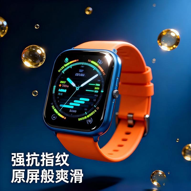 Защитная пленка для Apple Watch S10 44mm, синяя, HD, высокая прозрачность, защита от падений и царапин