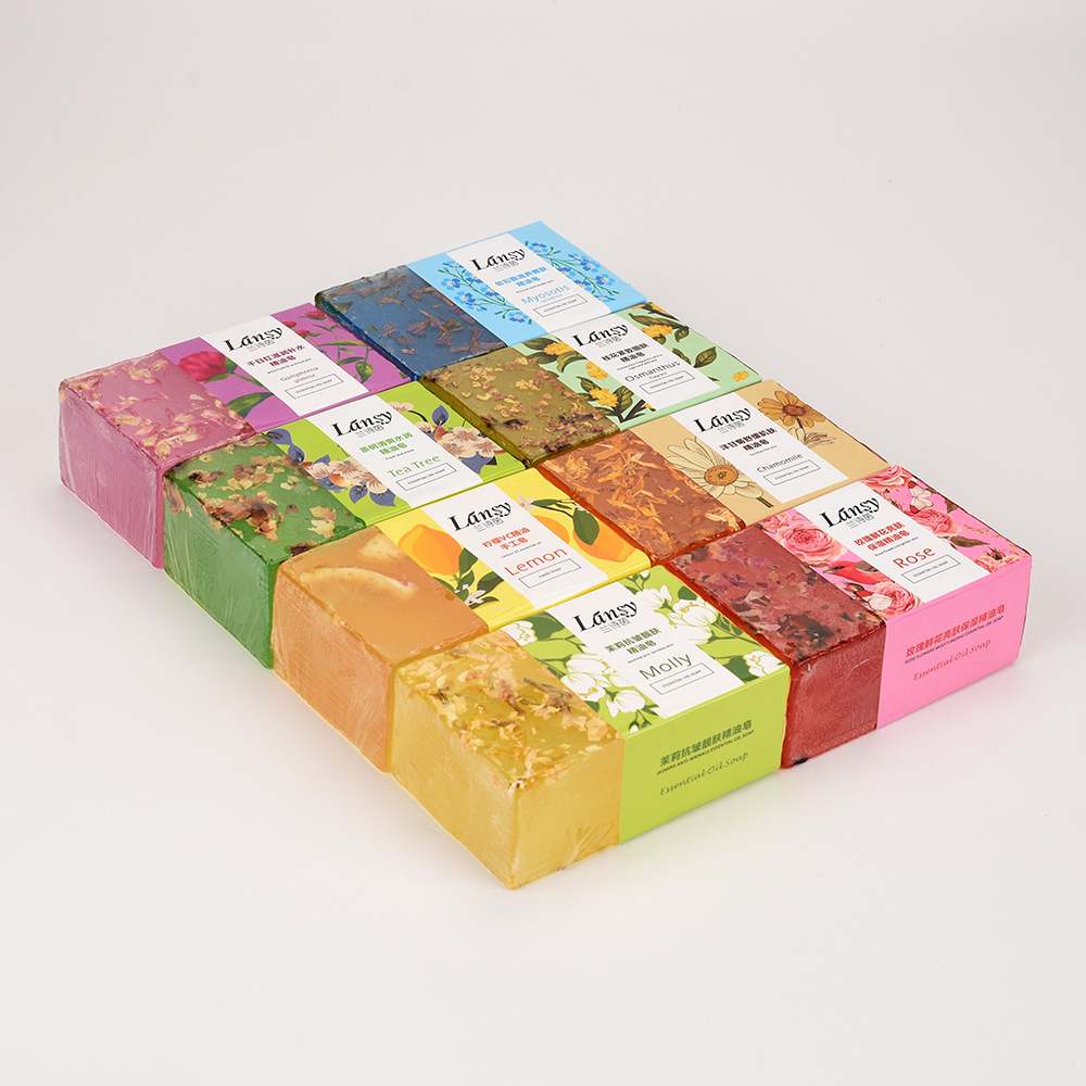 Lan Shiyin 200g Flower Soap Vanilla Artificial Factory Essential Oil Soap Handmade Soap Family Soap Bath Soap