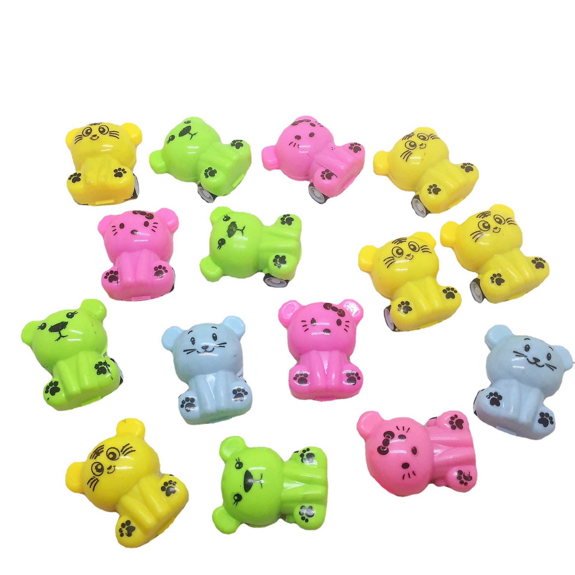 Children's Toys Cartoon Tiger Pull Back Car Kitten Pull Back Car Toys Candy Toys Cross-Border Toys