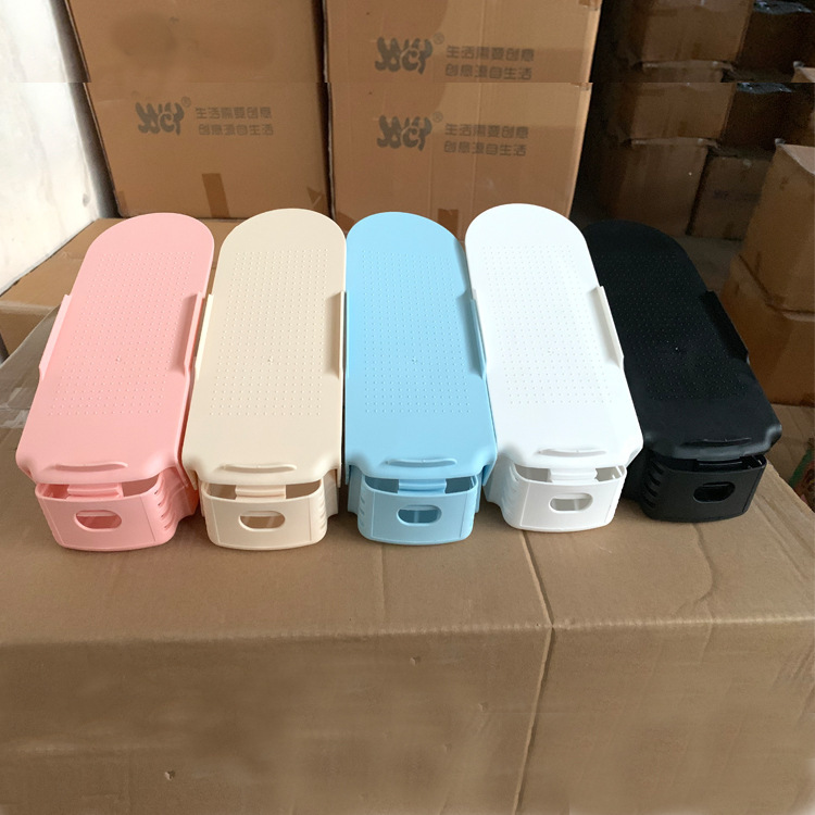 Thickened space-saving shoe rack creative storage simple plastic shoe rack double-layer shoe holder shoe storage rack