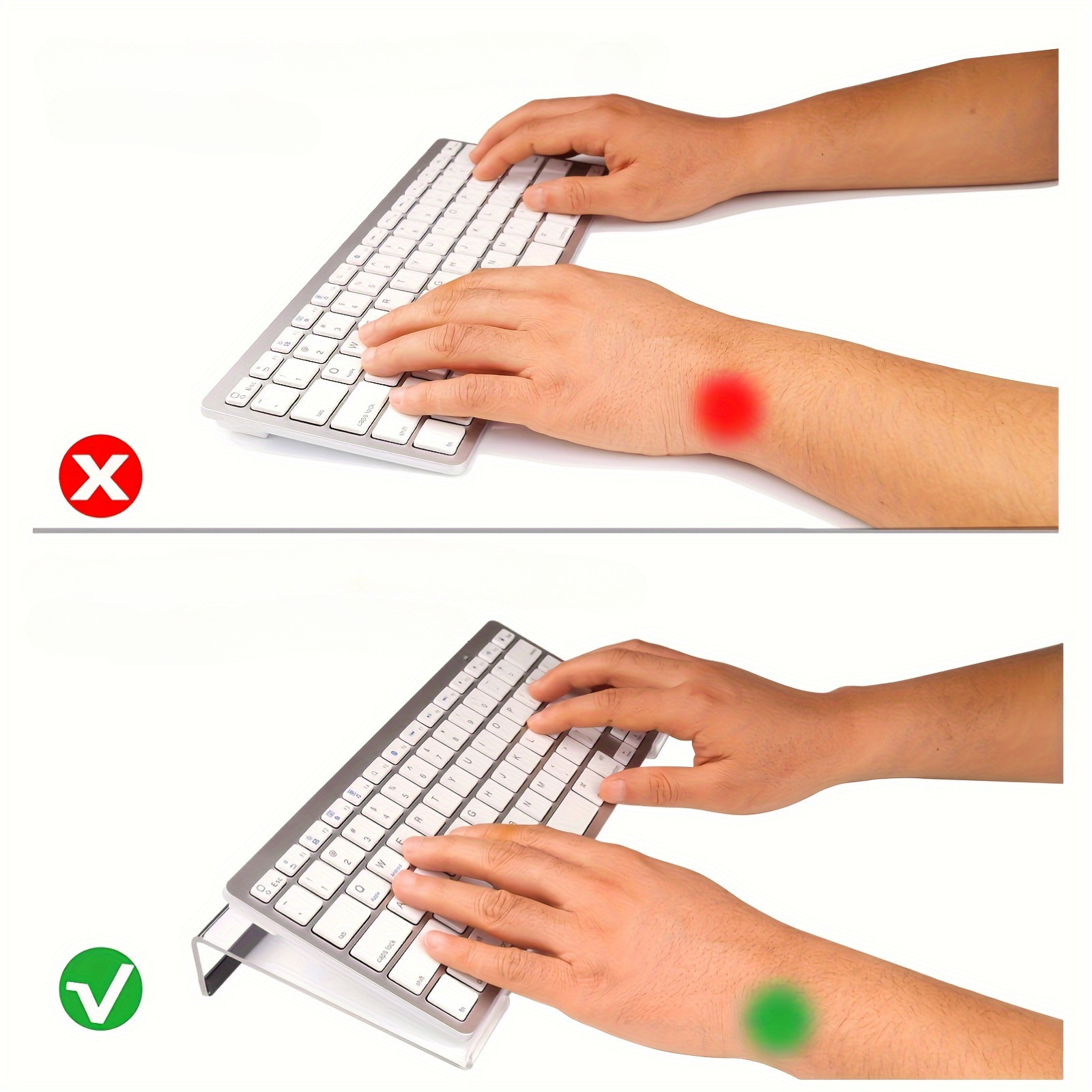 Cross-border acrylic keyboard rack factory direct electronic product display rack curved bracket acrylic keyboard holder