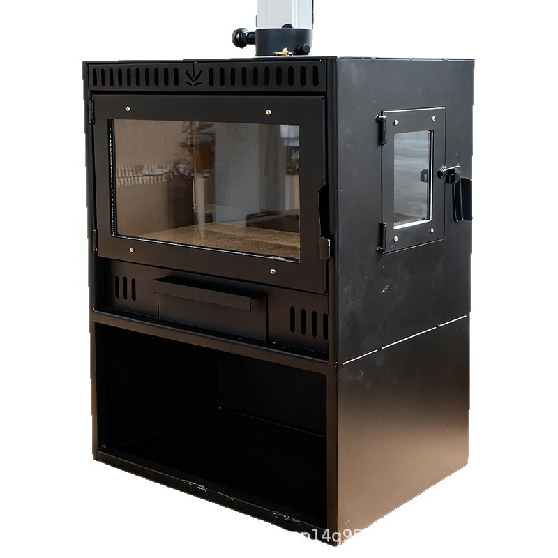 Real Fire Fireplace Wood-Burning Stove for Heating, Suitable for Guesthouses, Villas, Winter Home Use, Indoor Rural Wood-Burning Living Room Stove