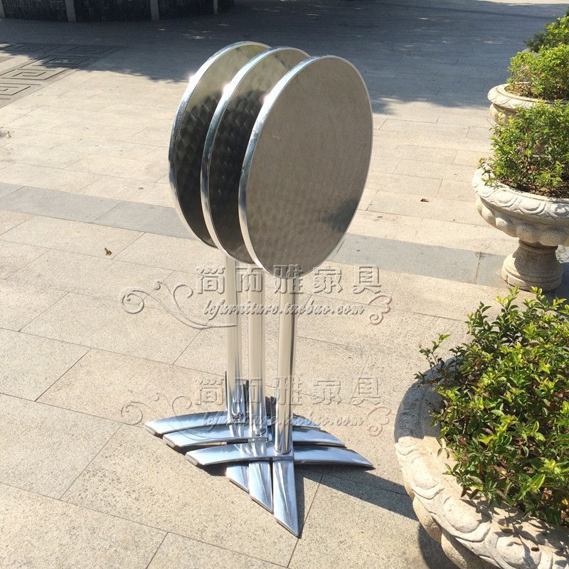 Стол Xzfu055 с ржавчинами, высокий коктейльный стол, складной алюминиевый барный стол, индустриальный стиль, легко чистится, круглый