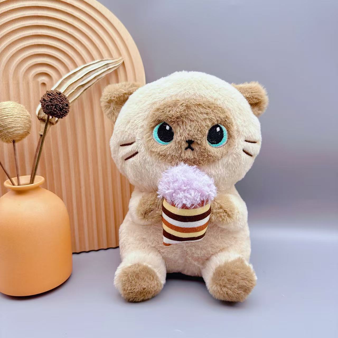 Manufacturer Wholesale 8inch Plush Toys 8 Inches 25cm Stuffed Animals Export Gifts Bear Claw Machine Doll