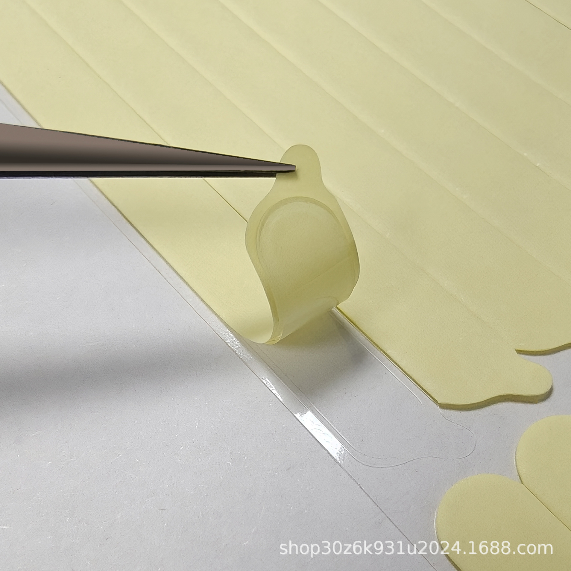 Handle Tape, Nail Holder, Double-Sided Tape, Nail Salon Special Transparent Traceless Crystal Jelly Glue Sticker for Wearable Nails