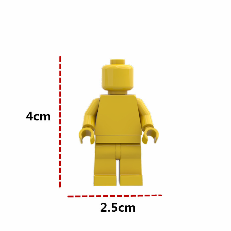 Domestic MOC small particle Building Blocks Children's assembled toy plain doll foreign trade AliExpress generation
