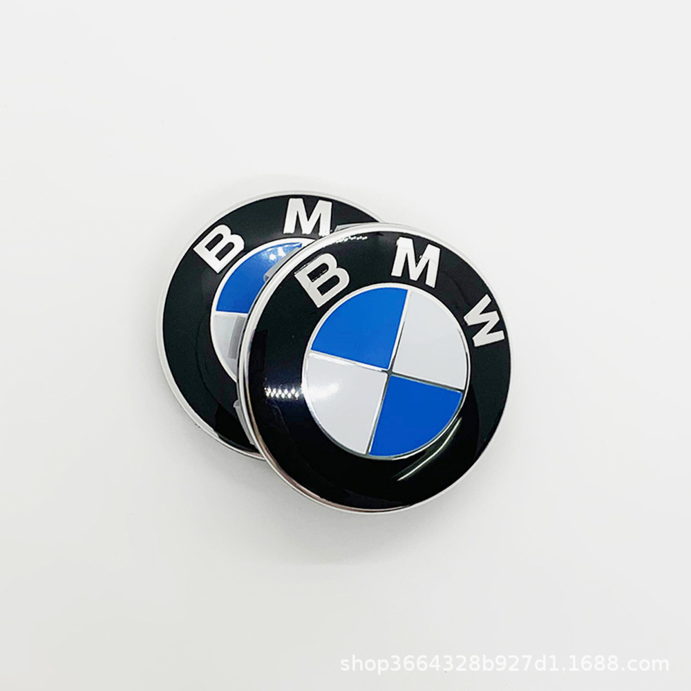 Suitable for Bmw Hub Cap Bmw Blue and White 68mm Car Hub Cap 10-Claw Tire Center Decorative Cap