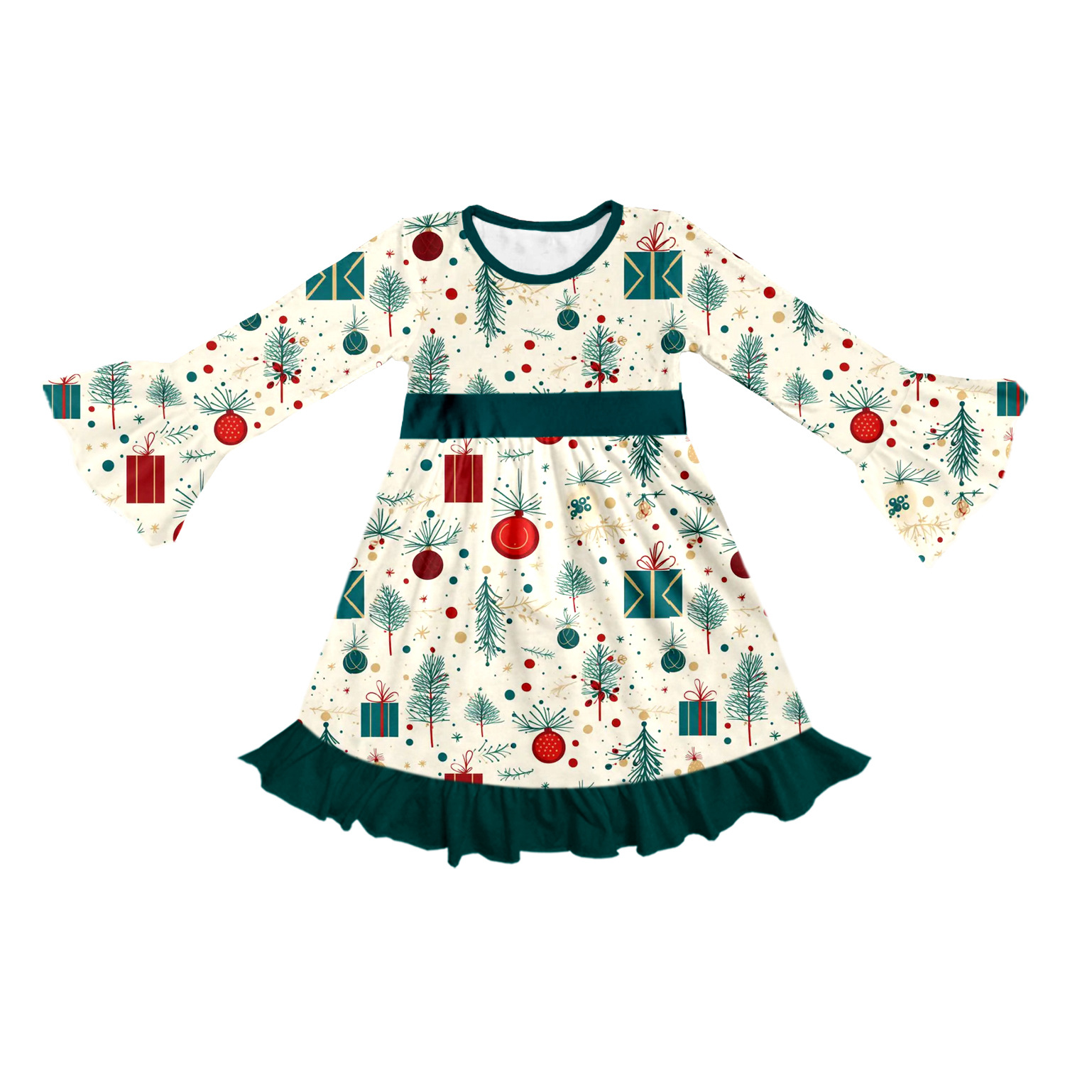 Boutique Foreign Trade Children's Clothing Printed Children's Cute Creative Customized Autumn Nightgown