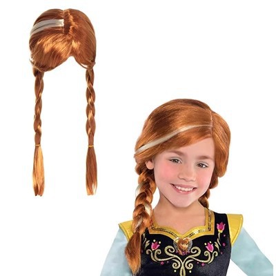 Princess Elsa cosplay Wig Frozen Adventure Beige Style Braids Princess Elsa Hair Set