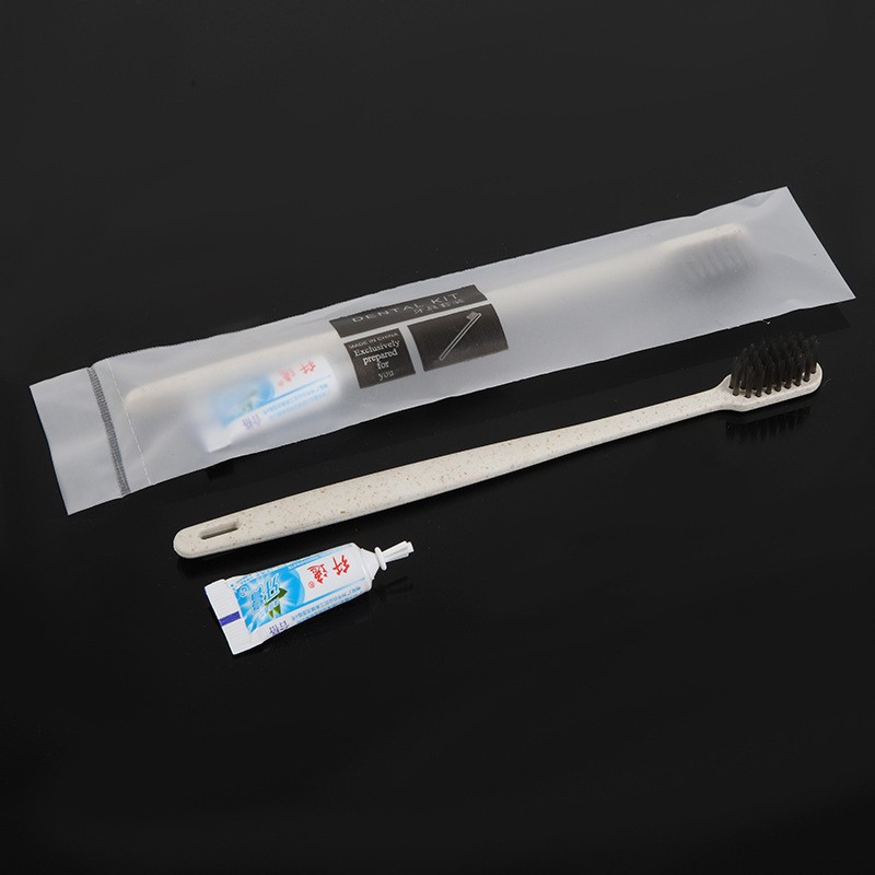 Специальный набор туалетных принадлежностей для отелей Одноразовая зубная щетка с зубной пастой и мягкой щетиной для хостелов