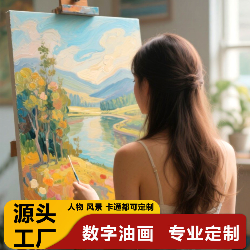 Цифровая масляная живопись на заказ с частными фото и изображениями, горячая распродажа ландшафтной масляной живописи в дропшиппинге на Amazon