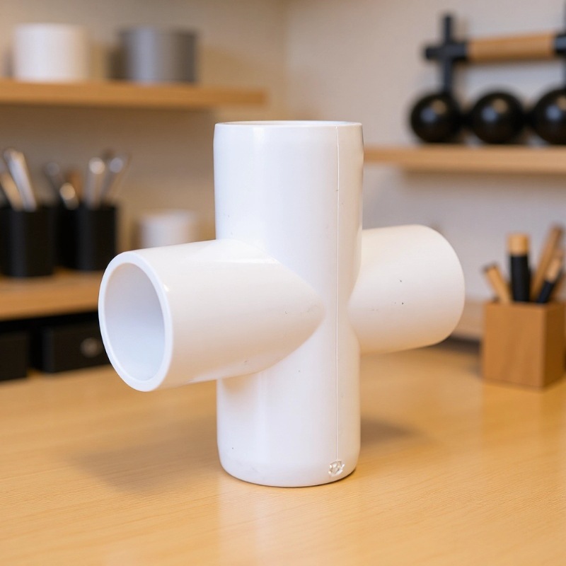 Трансграничный американский стандарт, мебельный класс, ASTM Sch40, мебельный класс UPVC, четырехходовые фитинги, четырехходовой крест