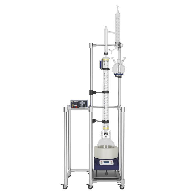 Changzheng Vacuum Decompression Glass Distilled Tower Laboratory Distilled Electric Heating Distilled Column Distilled Kettle Device 1-20L