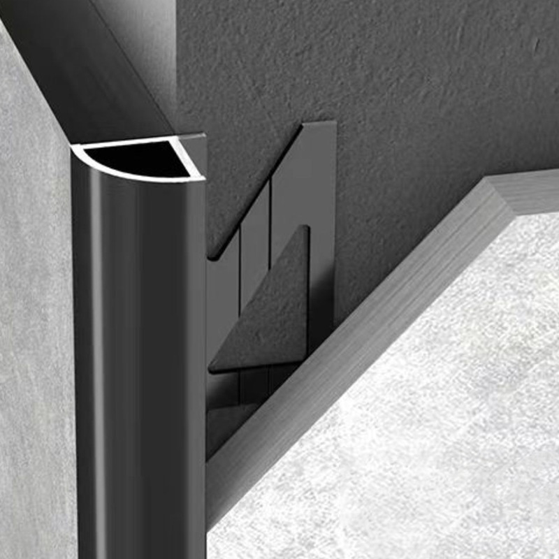 Aluminum Alloy Arc Edge Strips, Tile Edge Strips, Positive Corner Lines, Floor Recessed Edge Strips, Manufacturer Wholesale