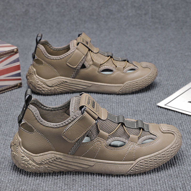 Men's Shoes Summer New Breathable Outdoor Beach Clogs Trendy Versatile Sandals Lightweight Sports Shoes Casual Slippers