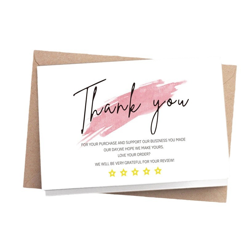 Card Customization Casual After-Sales Card Postcard to Fold English Greeting Card Printing