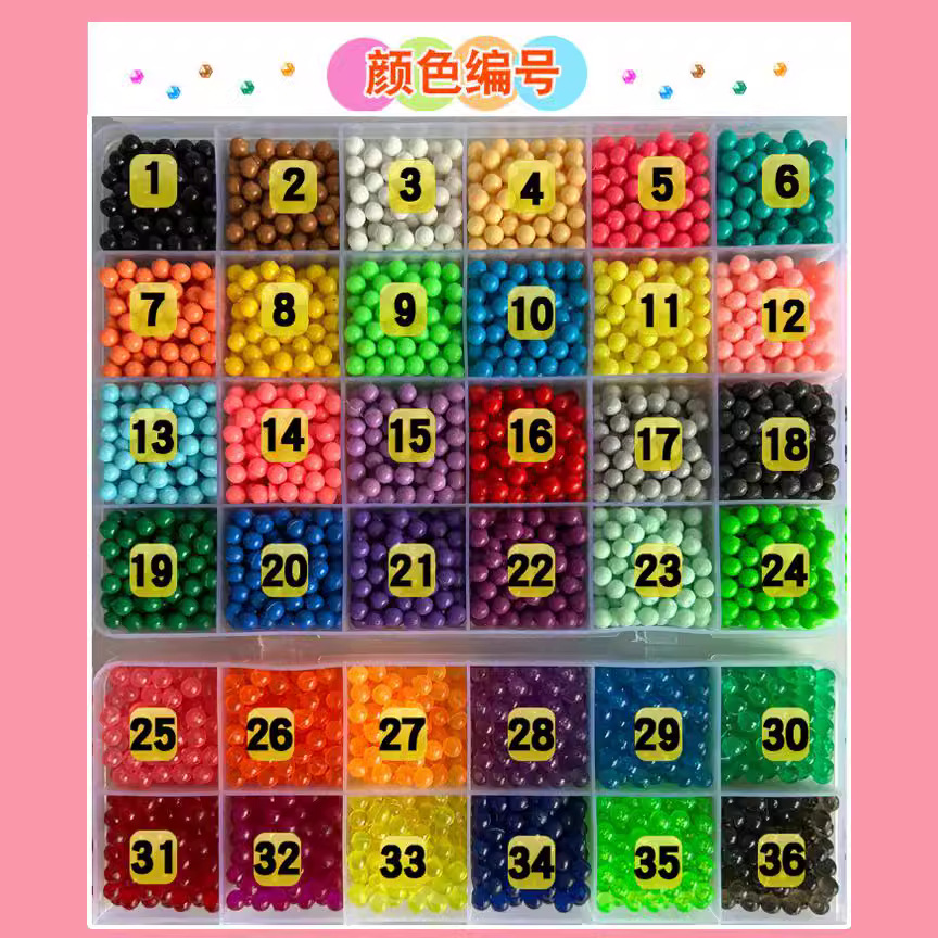 Bulk water magic beads magic beads water sticky beads water Children diy educational toys water soluble bean puzzle magic beads wholesale