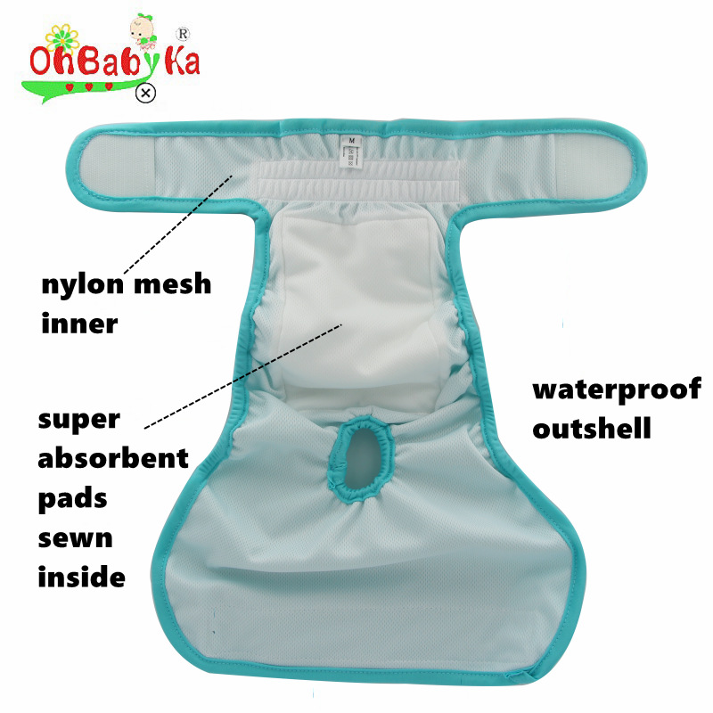 Pet physiological pants ou Beijia OHBABYKA dog physiological pants Teddy puppy safety clothing pet cloth diapers