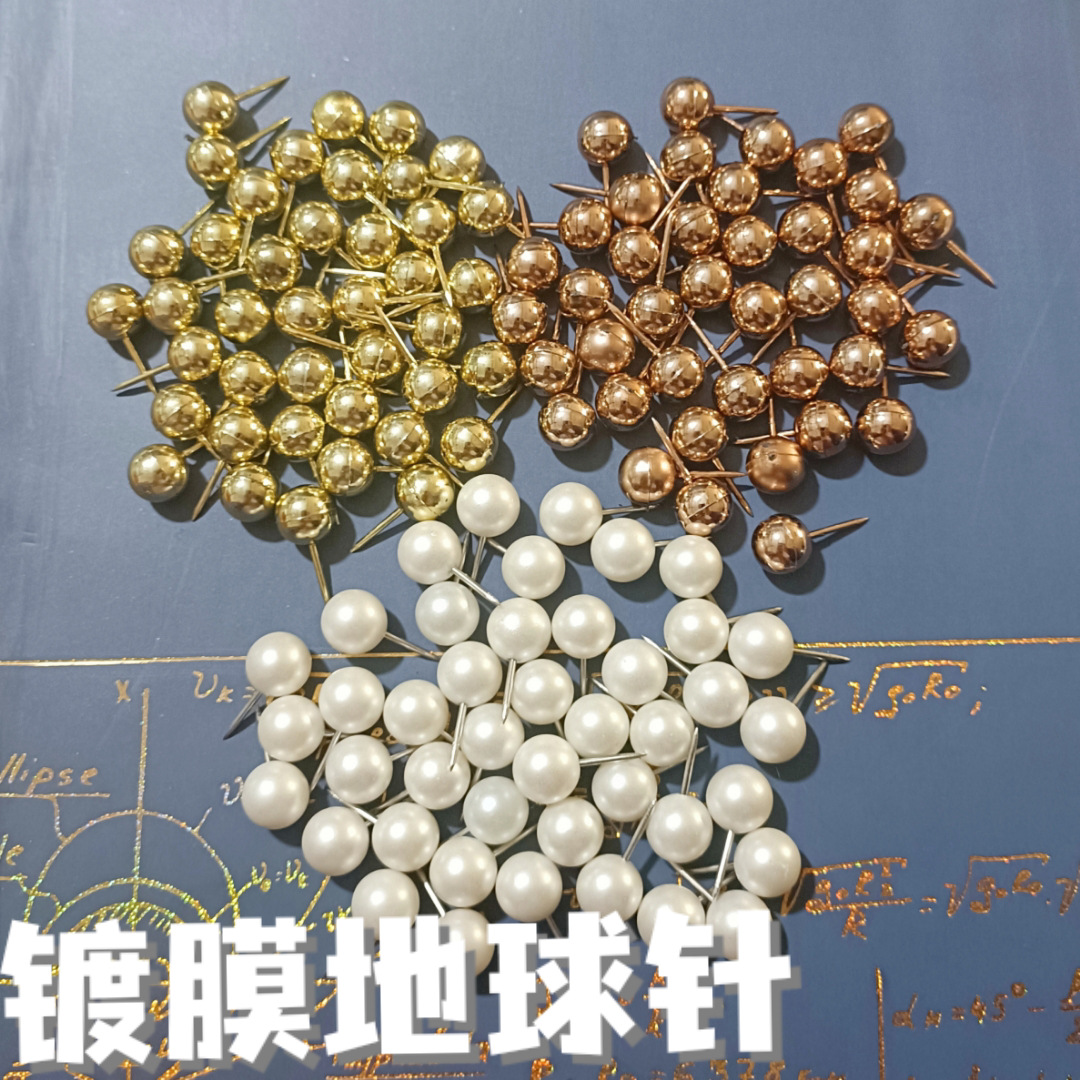 Factory cross-border 10mm Pearl needle Pearl White Earth needle ball needle big head Pearl needle cork board pin