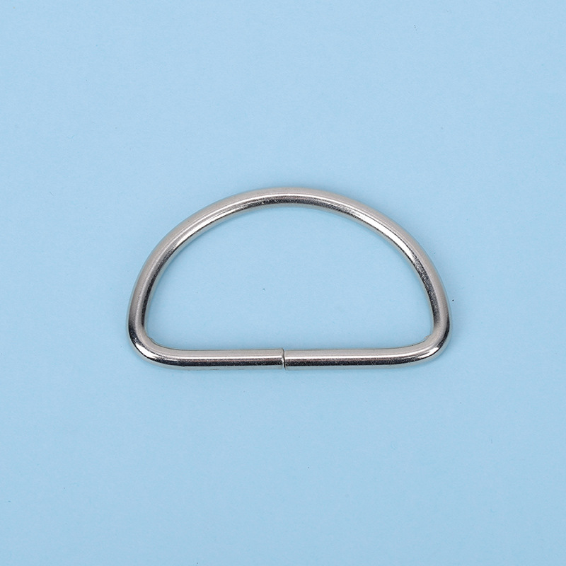 Manufacturer's Ready-Made High-Quality D-Shaped Buckle Environmentally Friendly Bag Hardware Iron Wire Semicircular D-Shaped Ring Luggage Accessories D-Shaped Buckle