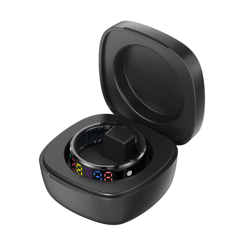 Cross-border new smart ring R12 sleep heart rate blood oxygen health monitoring Bluetooth ring color screen display