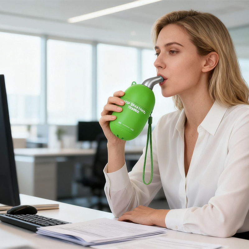 New Breathing Trainer, Vibration Sputum Expeller, Amazon Cross-Border New S2 Deep Breathing Trainer