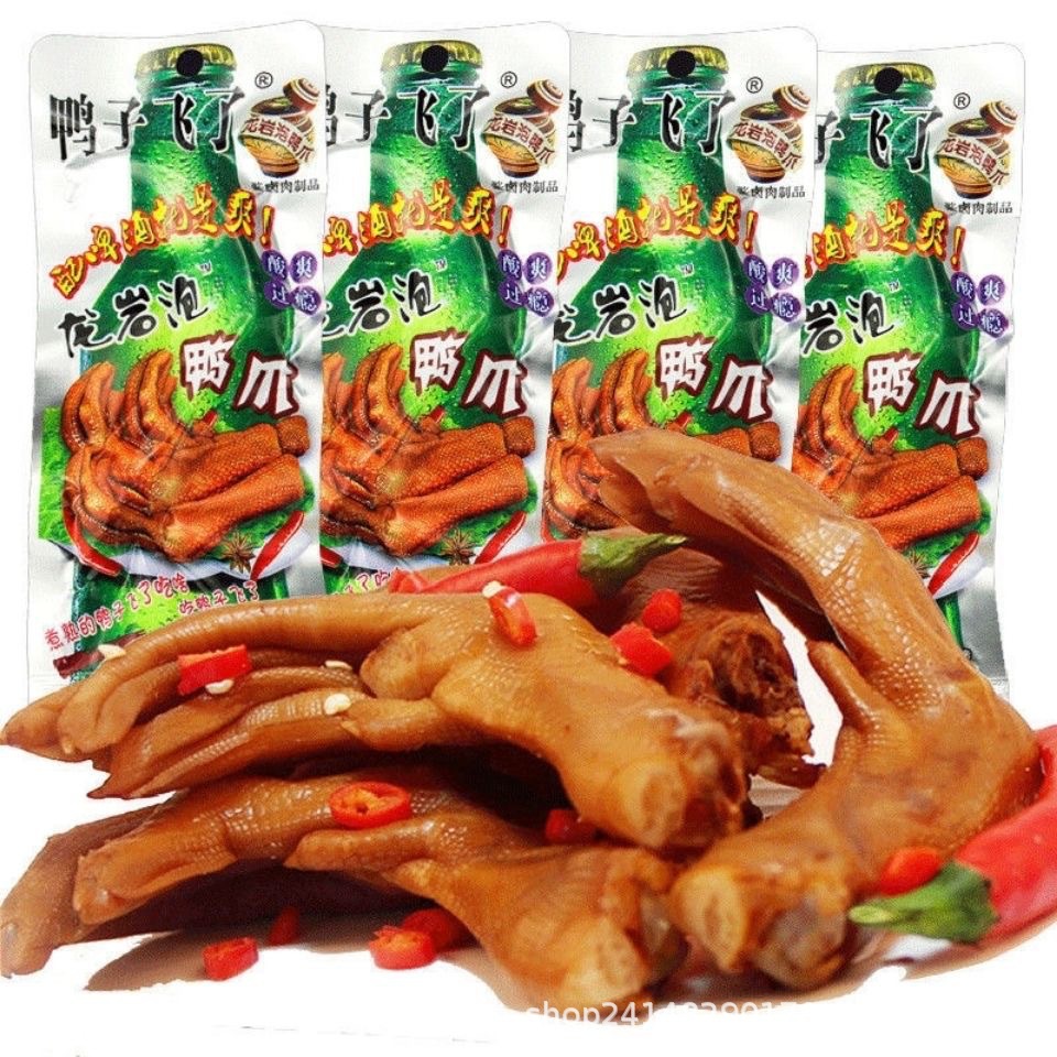 Duck Flying Dragon Rock duck feet duck feet hot Dragon Rock duck wings bubble duck wings bubble chicken feet beer version snack wholesale