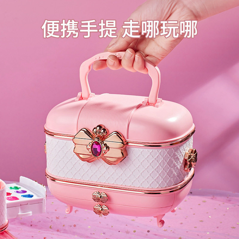 Children's Cosmetics suit Girls Makeup Toys Girls Princess Makeup Case Makeup Box Lipstick Nail Polish Gift