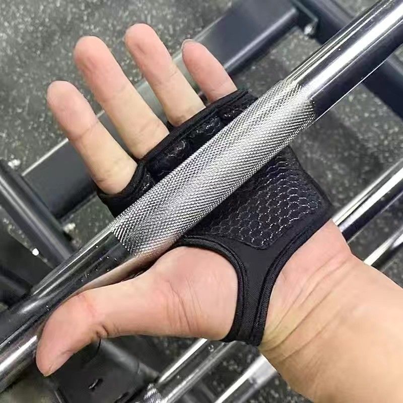 Wholesale Fitness Non-Slip Breathable Iron Horizontal Bar Training Equipment Strength Cycling Sports Men's and Women's Half-Finger Palm Gloves