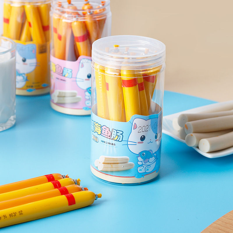 Fasimiyu Original Corn and Shrimp Flavor Cheese Flavor Deep Sea Fish Sausage 10-Pack Snack 150g Multi-Flavor Combination