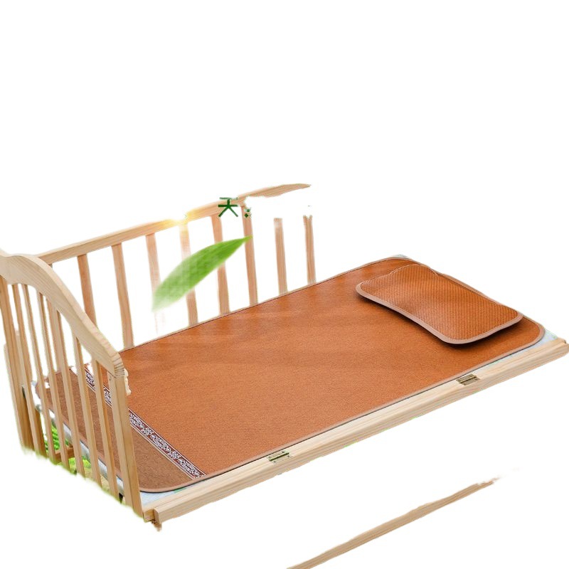 Baby Cooling Mat Breathable Kindergarten Nap Mat Summer Newborn Baby Rattan Ice Silk Double-Sided Children's Bed Wholesale