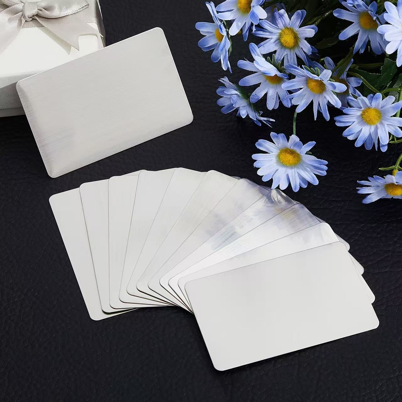 Stainless Steel Glossy Brushed Cards Can Be Reserved with Laser Copywriting, Support Printing and Other Gift-Giving Personalized Nameplates