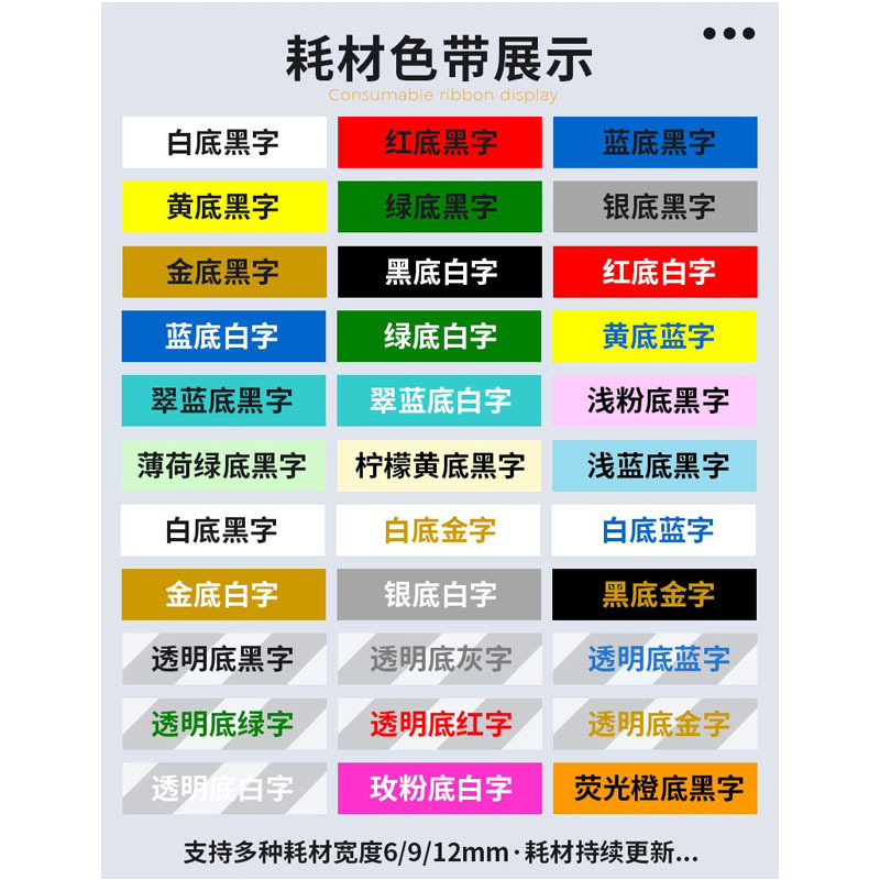 E1000 Commercial Label Printer Cross-Border Thermal Transfer Inkless Portable Handheld Label Ribbon Printer Wholesale