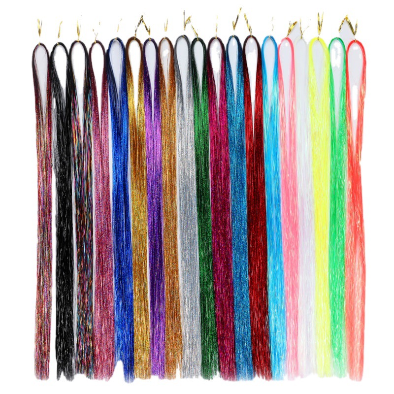 Source Factory Clamphair Laser Wire Shiny Metal Wire Seamless Hair Extensions Pet Amazon Hot Products in Stock