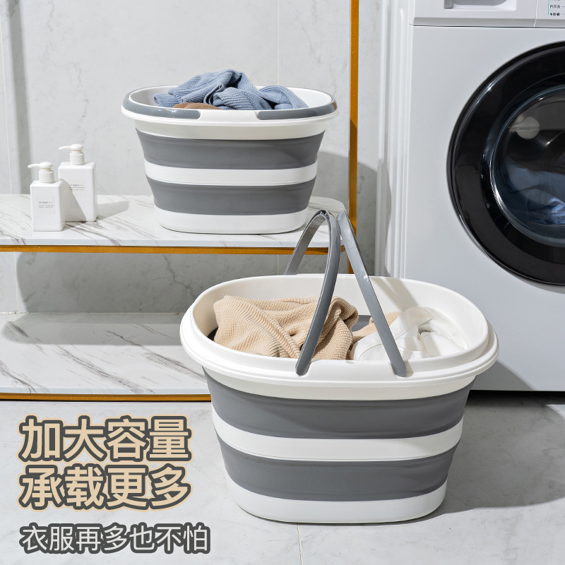 Folding Storage Basket Plastic Folding Basket Storage Tote Basket Kitchen Snack Storage Bin Home Modern Minimalist