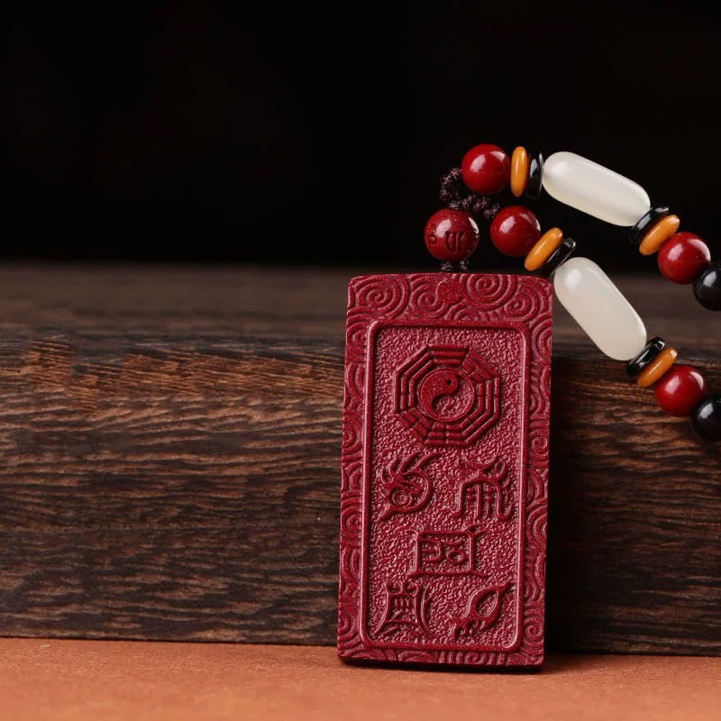 Подвеска из пурпурного золотого песка с диаграммой истинной формы пяти гор, девятисимвольная мантра, низкое содержание пяти элементов и восьми триграмм, ожерелье без事牌