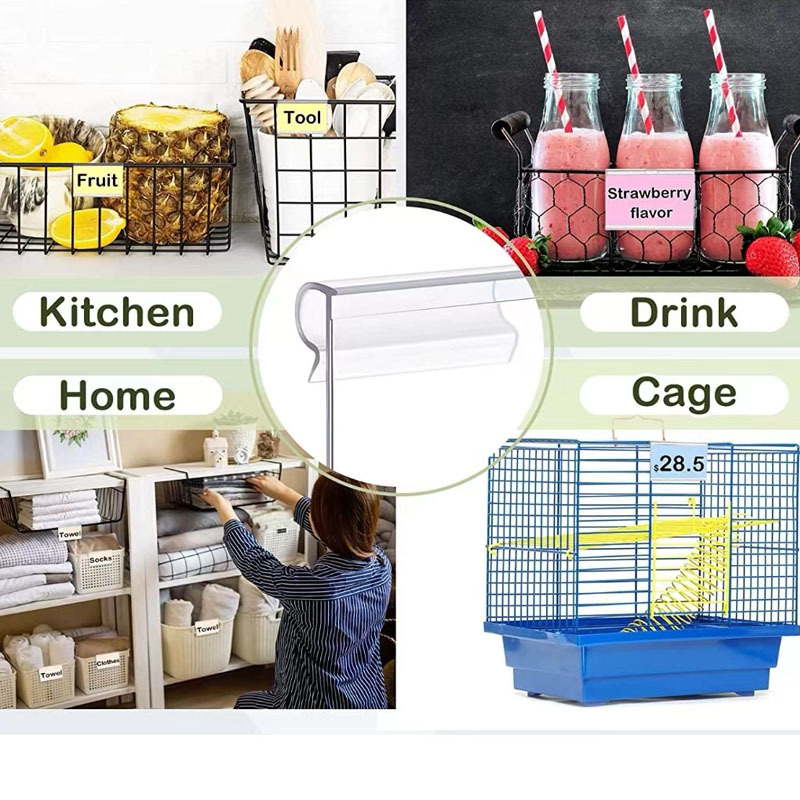 Factory supermarket shelf hook price tag transparent plastic price tag department store tag tag tag commodity price tag