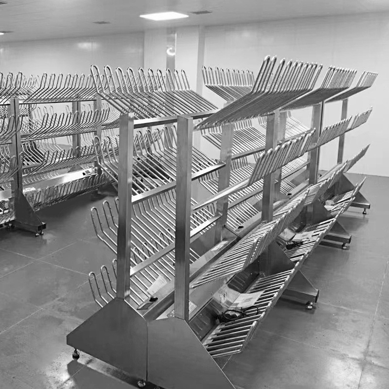 All 304 Stainless Steel Ozone Sterilization and Drying Rain Shoe Rack Customized Food Workshop Constant Temperature Timed Drying Water Shoe Rack