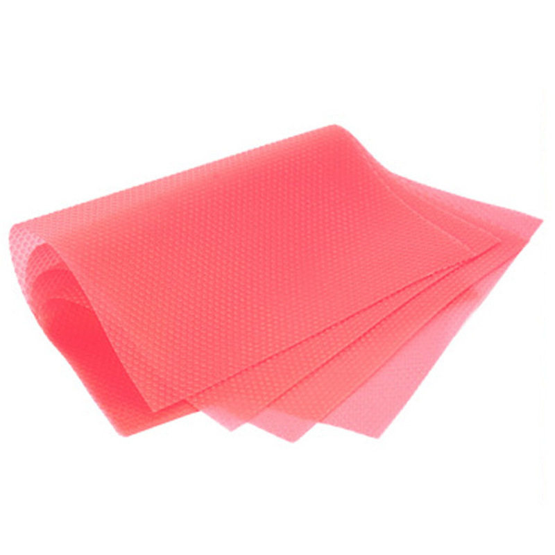 Cuttable Refrigerator Cabinet Mat Dining Table Mat Cabinet Drawer Moisture-Proof Mat Easy to Clean Placemat 4-Piece Drawer Pad Paper