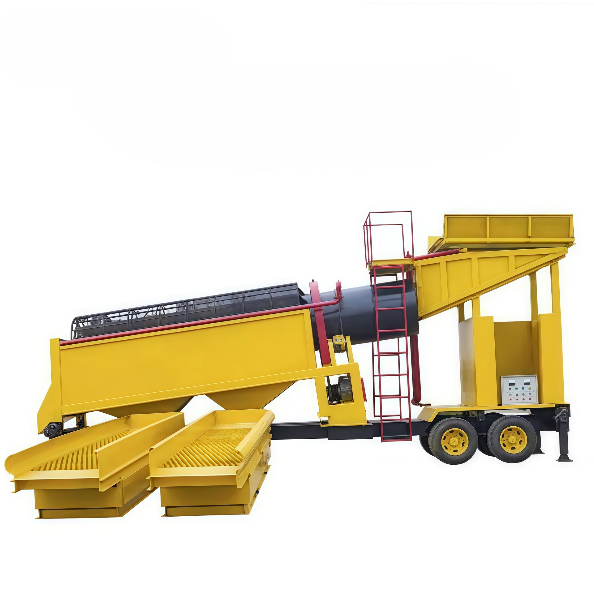 Alluvial Gold Washing Line Gold Mining Gold Washing and Screening Equipment 30-50 Tons Capacity African Alluvial Gold Mining