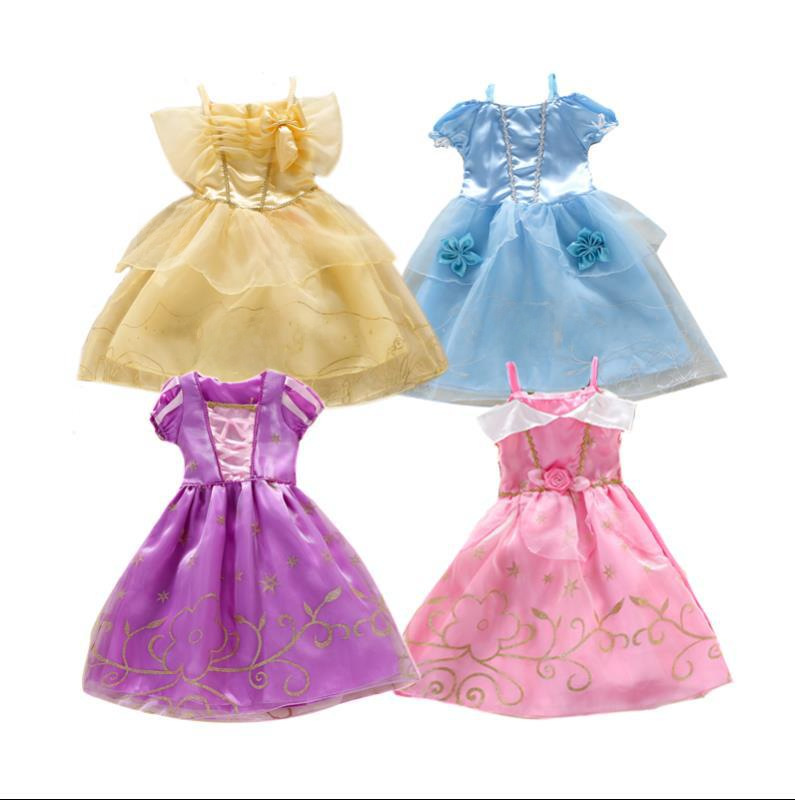 Summer girls dress European and American children's dress Frozen princess dress a generation of hair