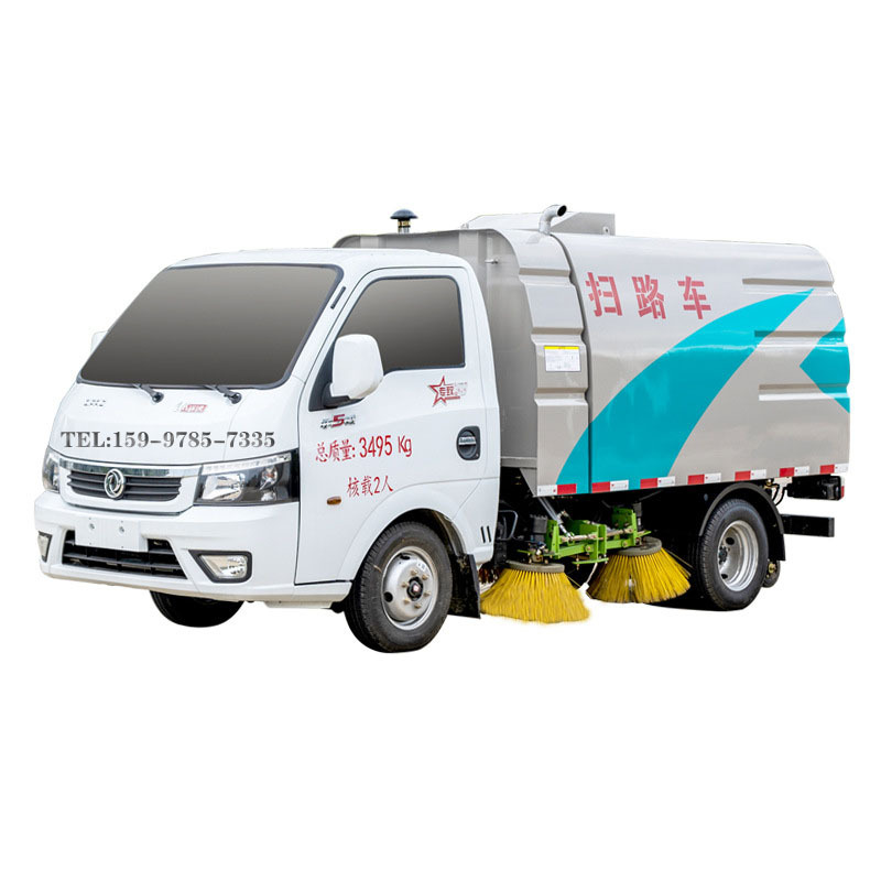 Electric Snow Removal and Suction Sweeper, Four Wheels and Five Brushes, Pure Electric Sweeper and Snow Roller, Indoor Sweeper